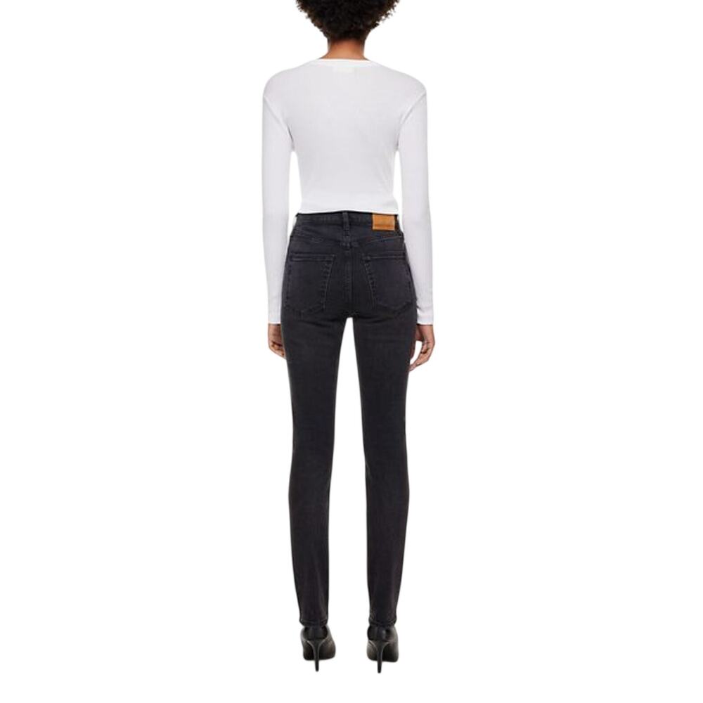 Denim Forum High Rise Slim Black Eyeliner Yoko Denim Jeans Size 29